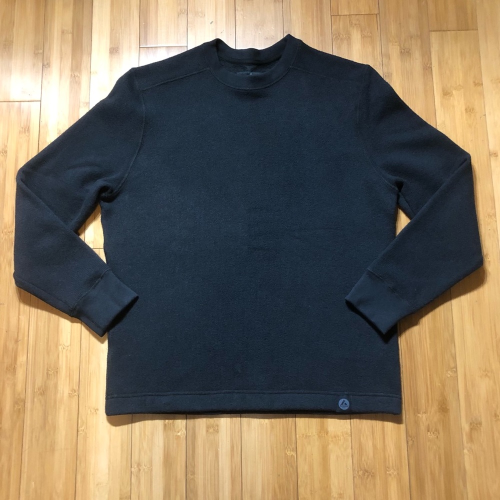American Giant Sweater Black Crew Neck Size M